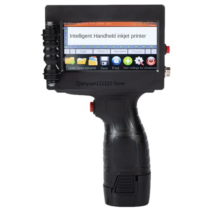 Intelligent handheld inkjet printer for printing production dates, bottle caps, digital automatic handheld inkjet printer