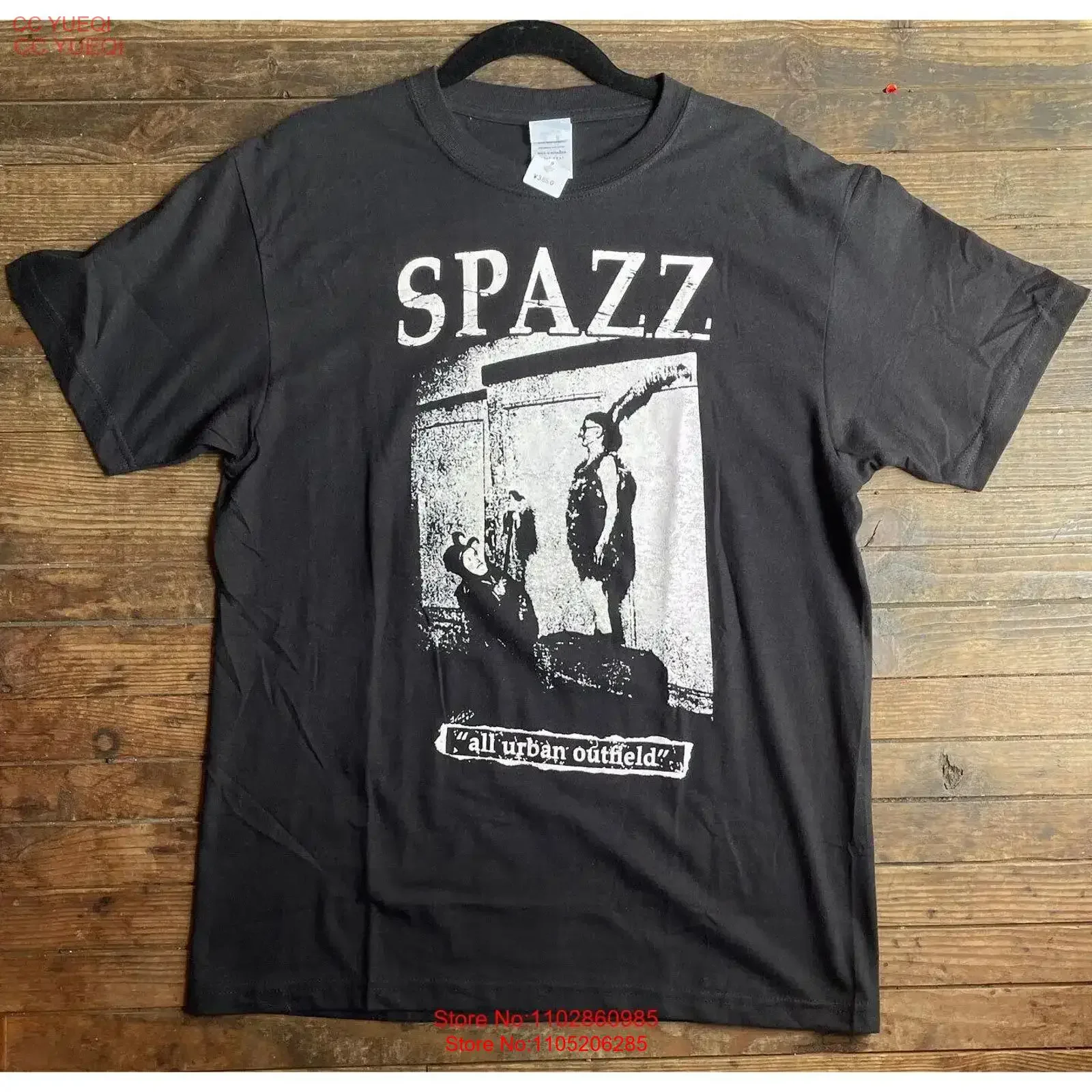 Camiseta SPAZZ All Urban Outfield punk band regalo para fan TE8194 vintage lavado transpirable cómodo ligeramente suave moda