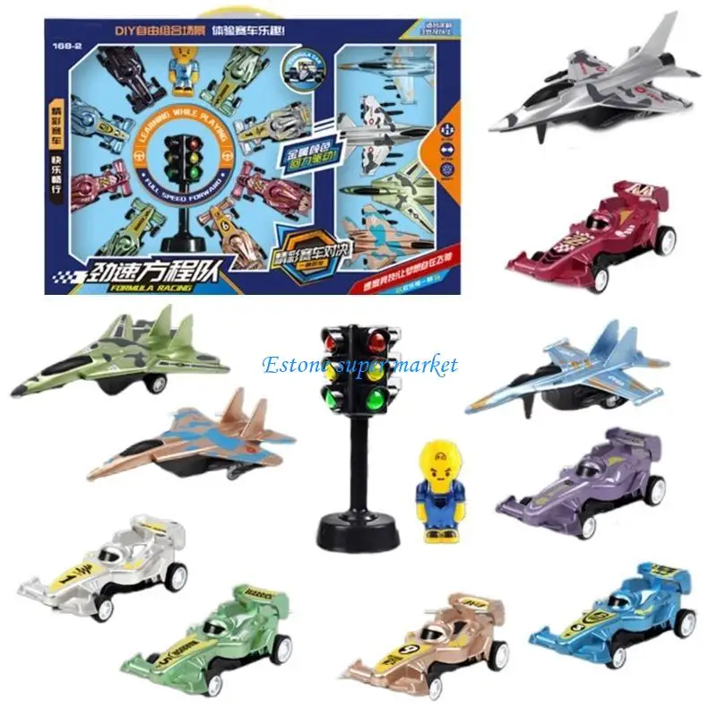 090B Kid paramilitaire voertuigstraalmodel Realistisch stoplicht voor jongensstimulatietankmodel Set transport