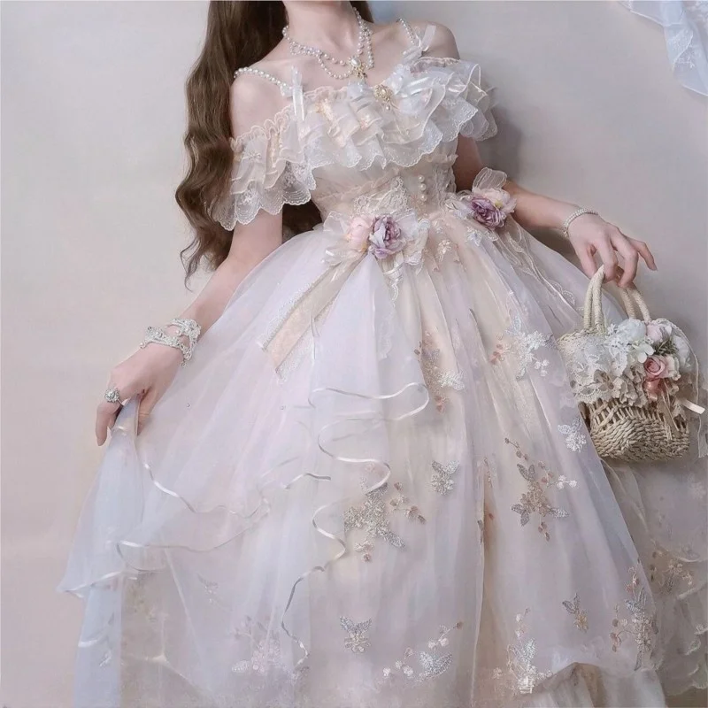 

Flower Wedding Embroidered Dress Gorgeous Sweet