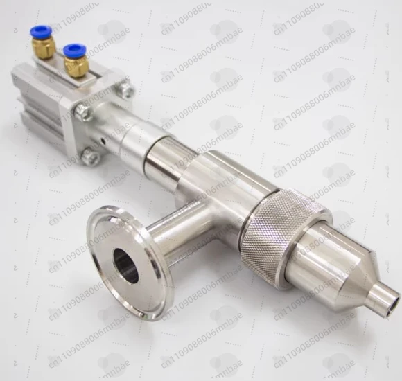 304 Stainless Steel Anti-Drip Filling Head Chuck Straight Head Pneumatic Filling Machine Accessories Discharge Nozzle