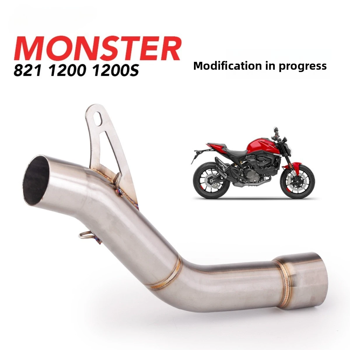 Exhaust Upgrade Kit for Ducati 821 1200 1200S AR Carbon Fiber Slip-On Muffler, Optimized for Performance Sound
