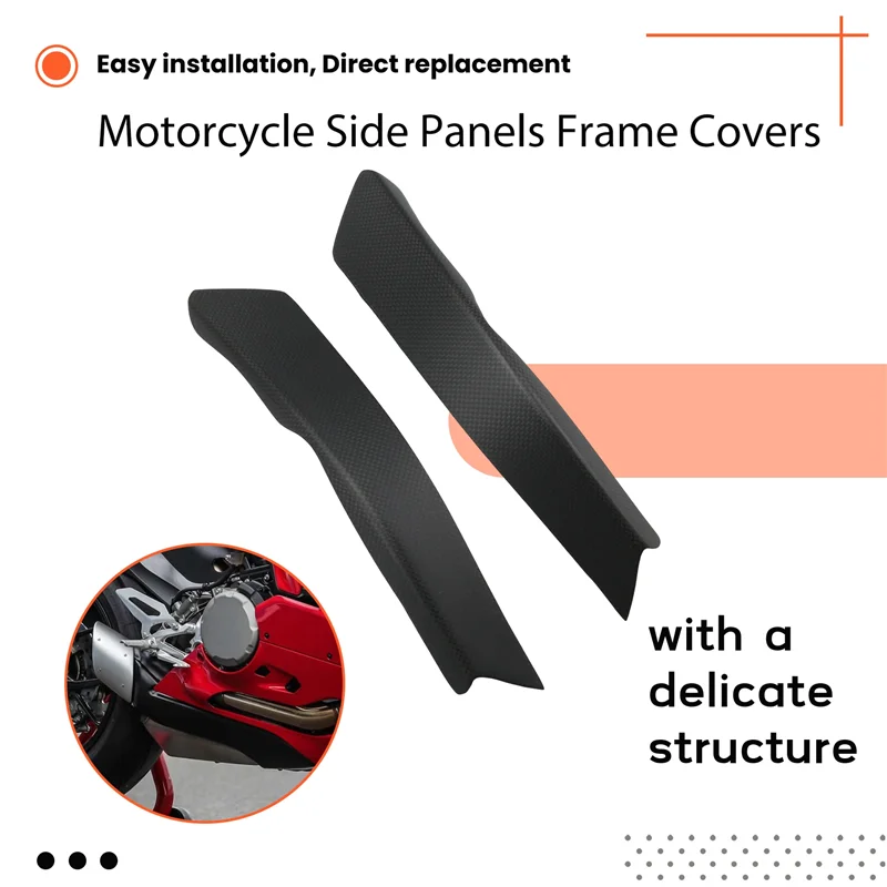 Carbon Fiber Side Panels Frame Covers For DUCATI Panigale V4 V4S 2025 Motorcycle Trim Covers-AD39