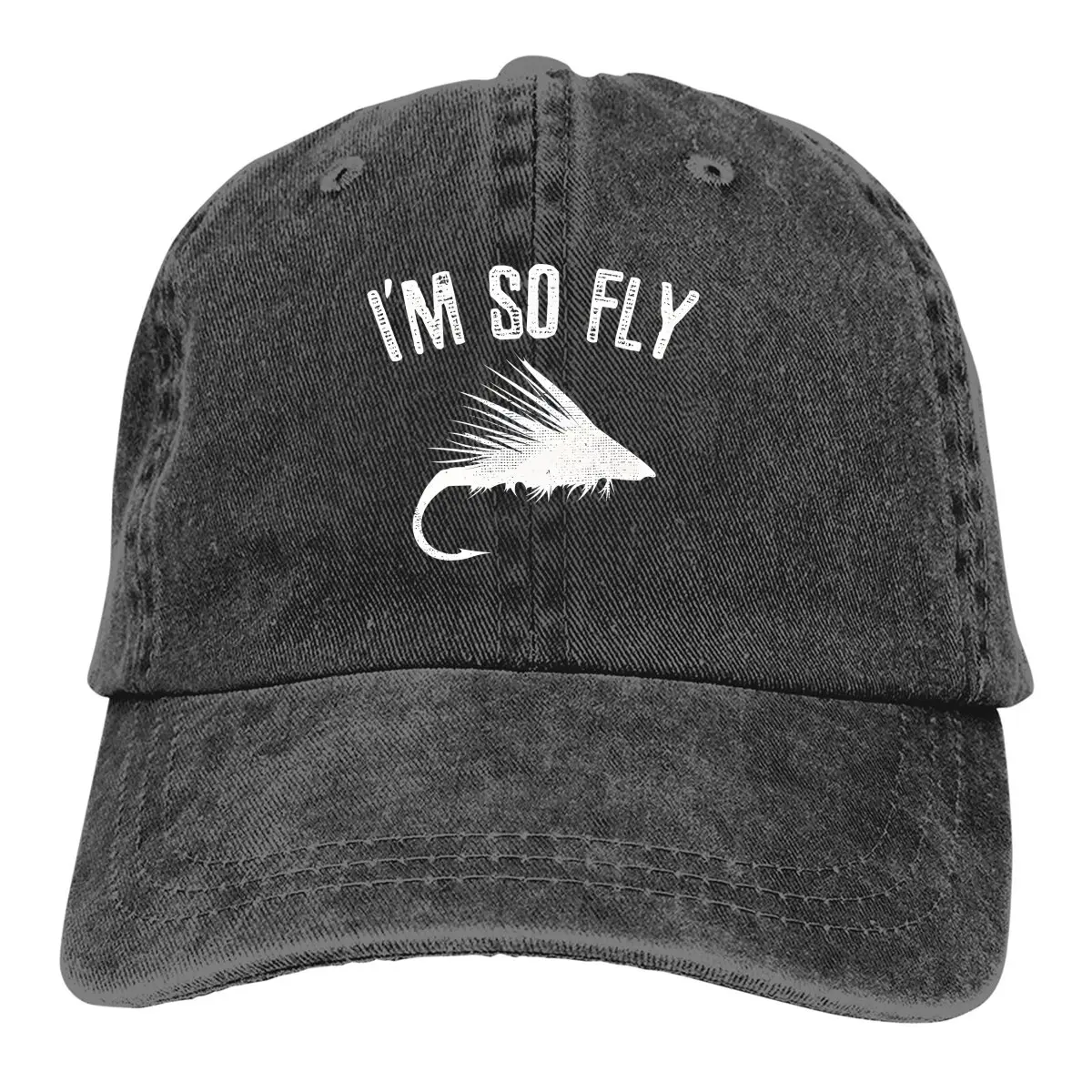 

Summer Cap Sun Visor I'm So FLY Hip Hop Caps Fly Fishing Cowboy Hat Peaked Hats