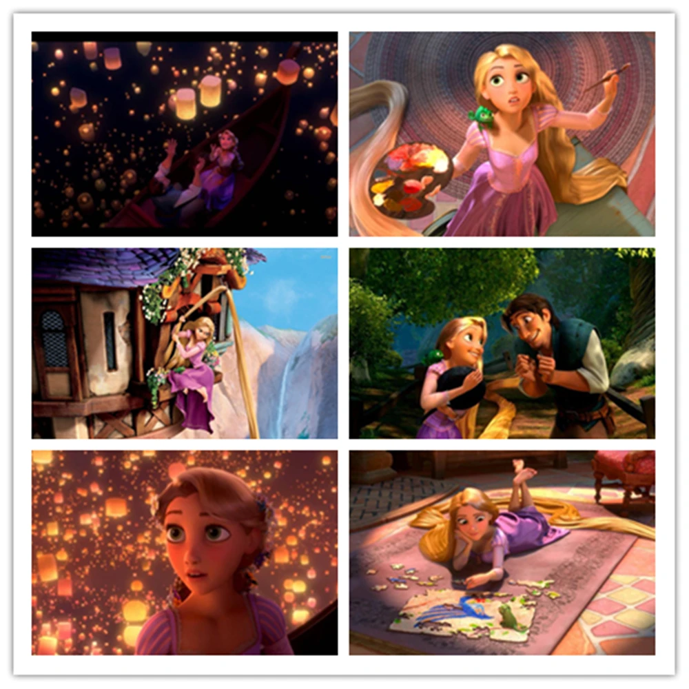 Diamond Painting 5D DIY Cartoon Disney Rapunzel Hand Inlaid Rhinestone Embroidery Mosaic Home Living Room Art Decoration Gift