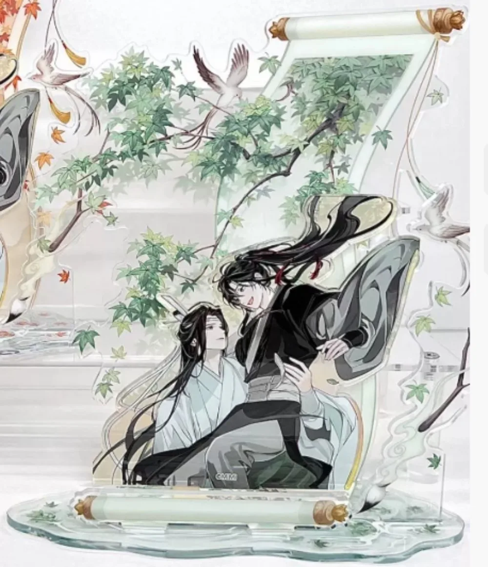 Anime The Untamed MO DAO ZU SHI Wei Wuxian Lan Wangji Model Dolls Acrylic Stand Statue Fan Collection Toy Gift Desktop Ornament