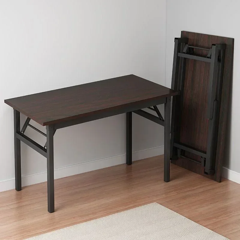 Home furnitureFoldable Computer Table Desktop Desk Home Desk Bedroom Rental House Small Table Simple Study Writing Desk - Image 4