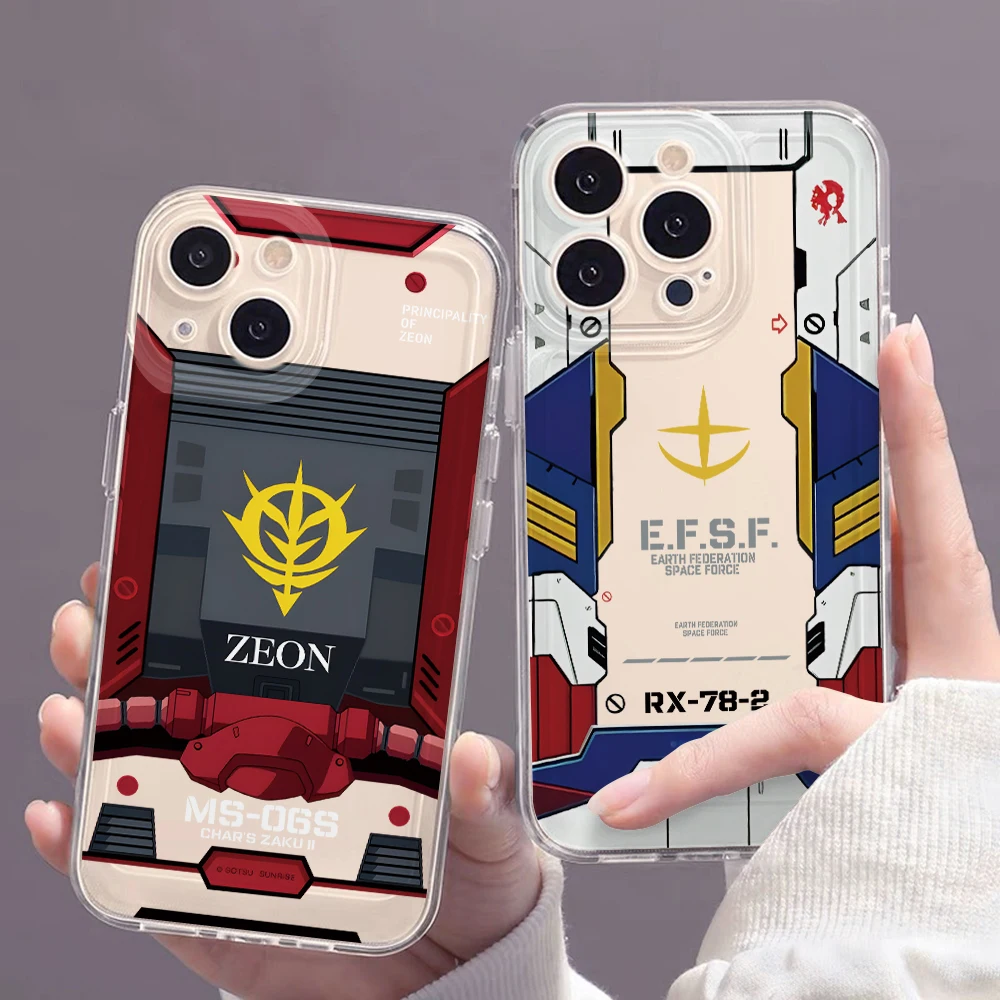 Gundams Emblem Phone Case for Xiaomi Redmi Note 13 12 11 11S 10 10S 9 9S 8 Pro Plus 13C 12C 10C 4G 5G Clear Soft Cover Funda