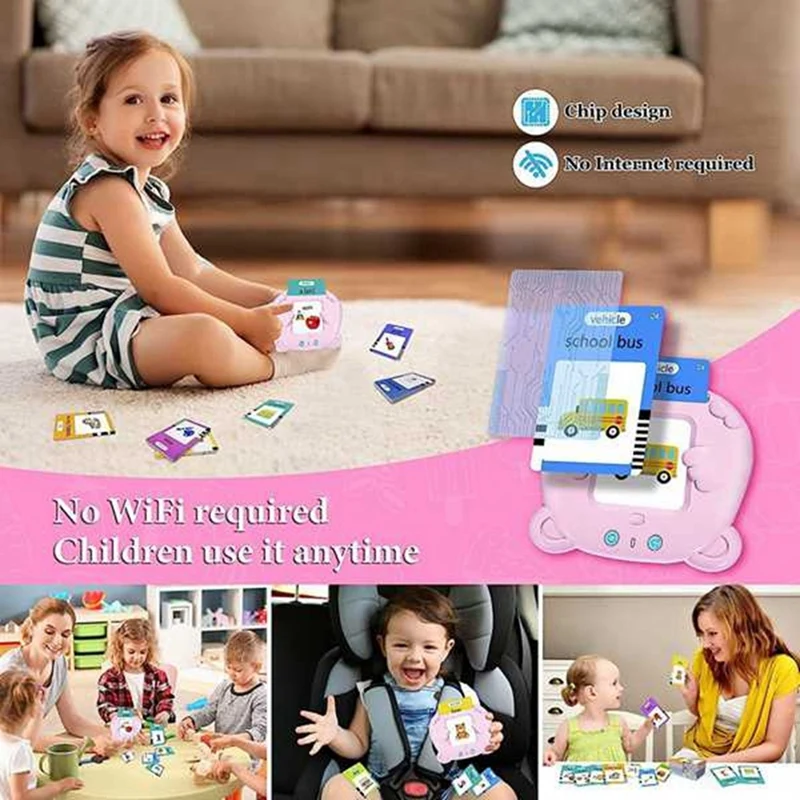 Multilingual Learning Machine For Kids Interactive Talking Flash Cards Audio Book For Learning English 224 Sight Words