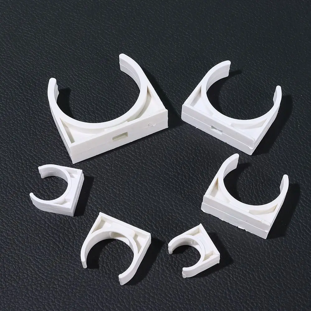 10Pcs Garden Irrigation Pipe Clamp Aquarium Fish Tank Watering Adapter Water Tube Holder Fixed Snap Fittings 16/20/25/32/40/50mm