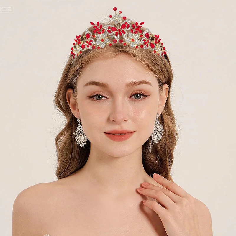 

Luxury Purple Crystal Pink Rhinestone Silver Color Baroque Butterfly Tiaras Crown Women Wedding Diadem Party Hair Dress Jewelry