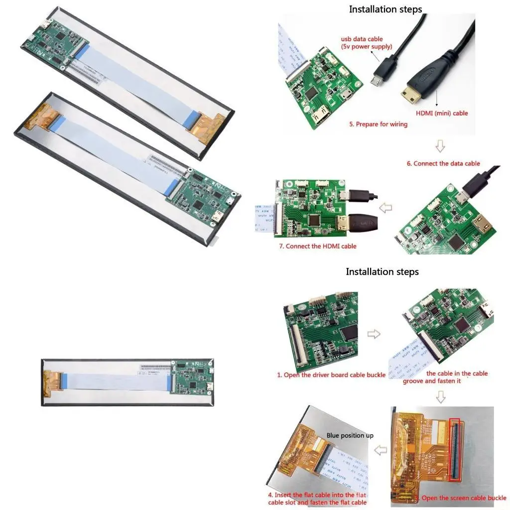 

B03F Дисплей ЖК-экран для адаптера в комплекте 8,8-дюймовые длинные полоски HSD088IPW1-B00 Качественный емкостный экран