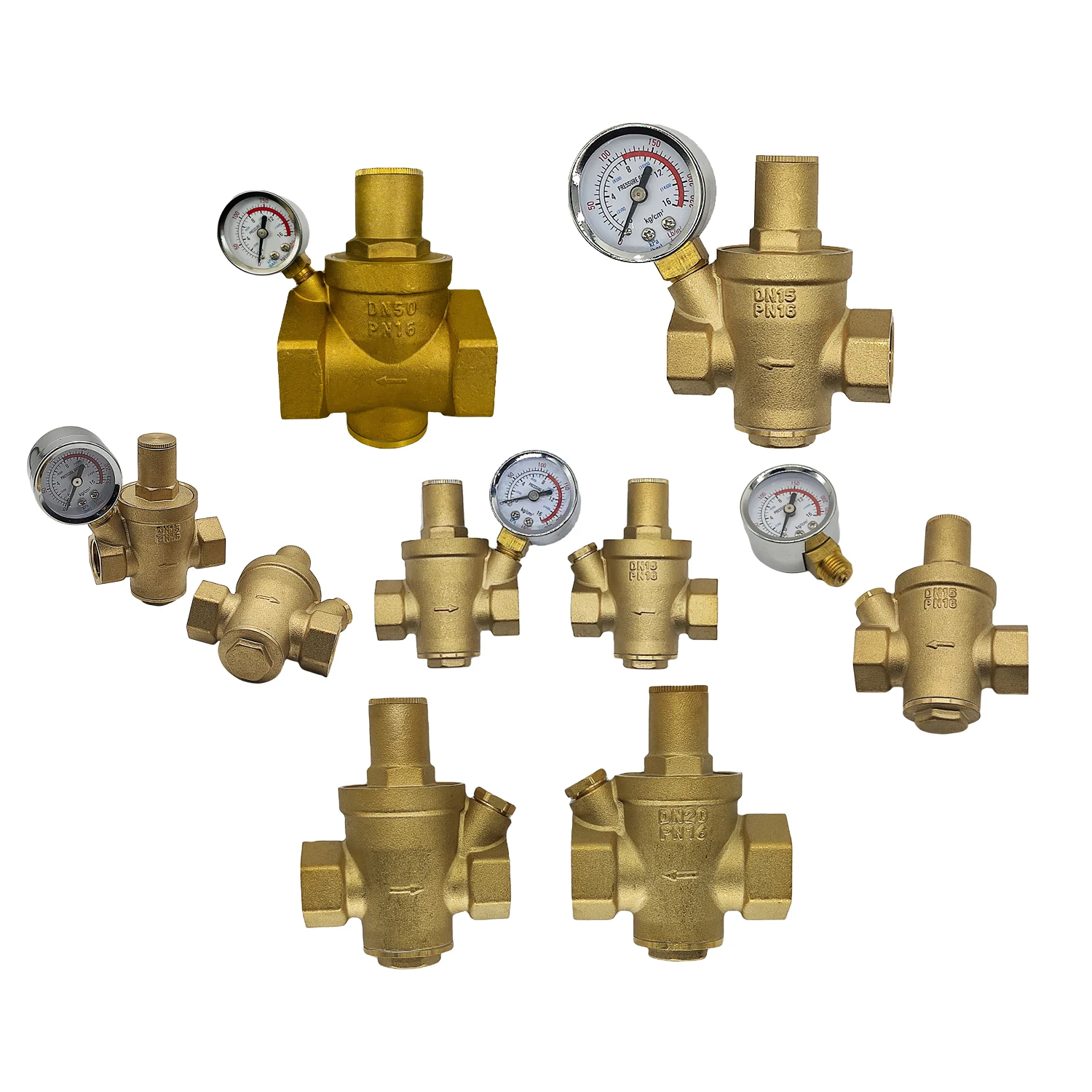 

Lishui 1/2 "-2" Piston Pressure Reducing Valve Adjustable Water Pressure Reducing Valve