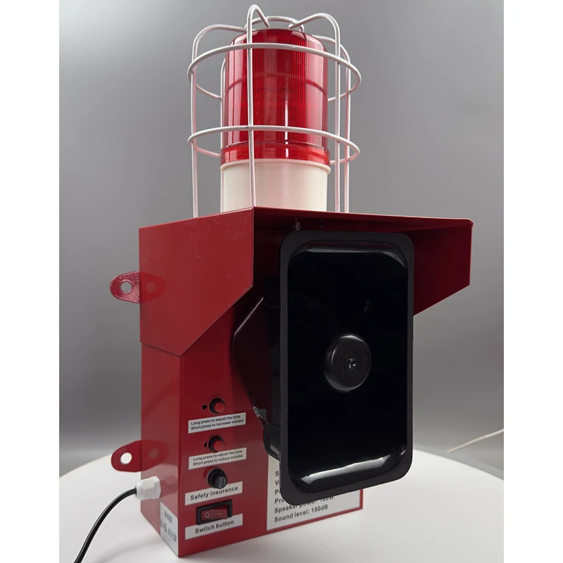 Hot sale Light and Sound Alarm for Marine crane Alarm system Strobe Siren With Flashing Light Audible Visual Alarm Annunciator