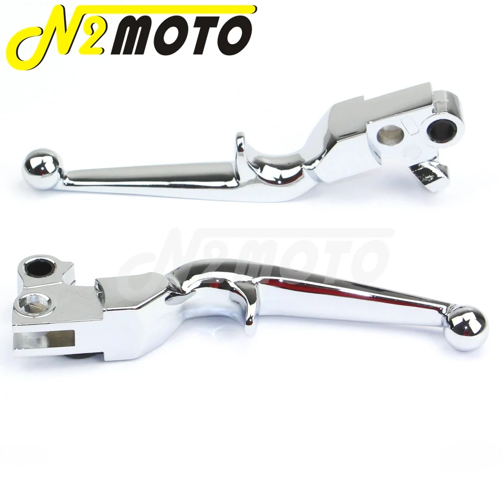 Black / Chrome Motorcycle Brake Clutch Lever For Harley Sportster XL 883 1200 Touring Dyna Softail Handle Cable Shifter Levers