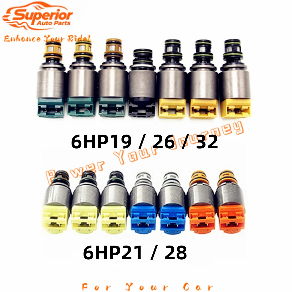 

6HP21 6HP28 ZF6HP21 ZF6HP28 Transmission Solenoid Valve 7 Kit For Audi A6 A8 Q7 BMW X3 X5 Jaguar Land Rover 6HP34 1068298046