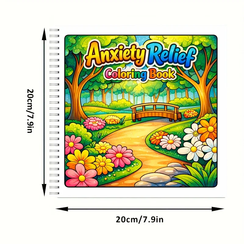 Coloring Book Anxiety Relief for Adults, Relaxing Colouring Book, Stress Relief, Birthday Gift & Back to School Art Supplies