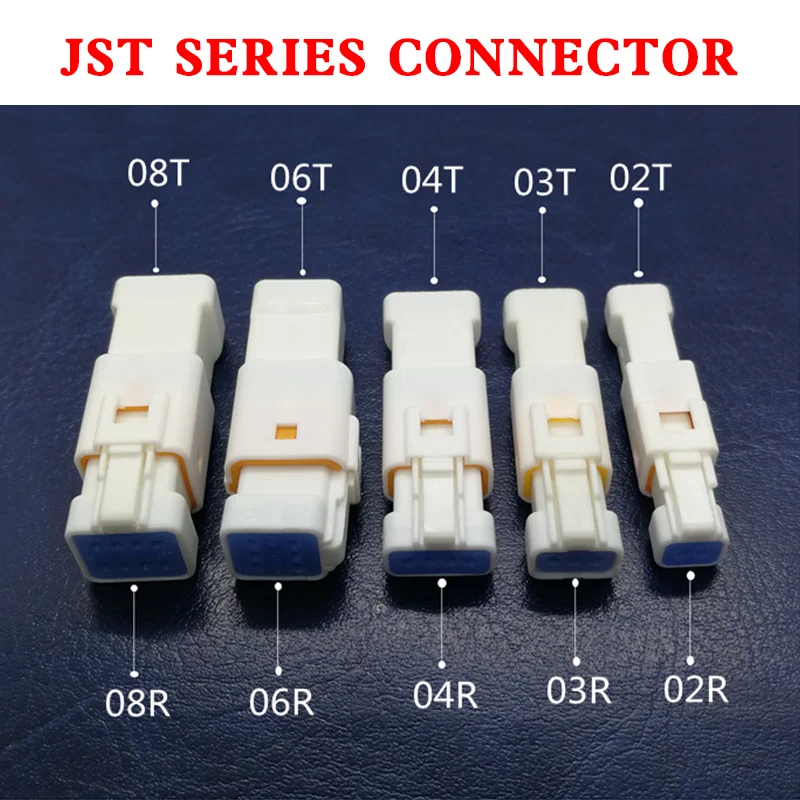 

JST JWPF Type Automotive Waterproof Cable Connector 2 3 4 6 8 Pin Male Female Butt Plug 02T-JWPF-VSLE-S 03R-JWPF-VSLE-S B04B