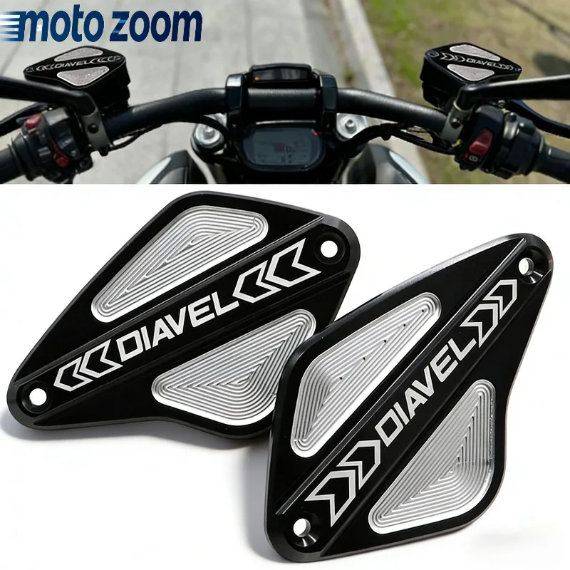 

Front Brake Clutch Fluid Reservoir Cover Cap For DUCATI DIAVEL 2010-2018 DIAVEL 1260 1260S 2019-2021 XDIAVEL /S 2016-2023