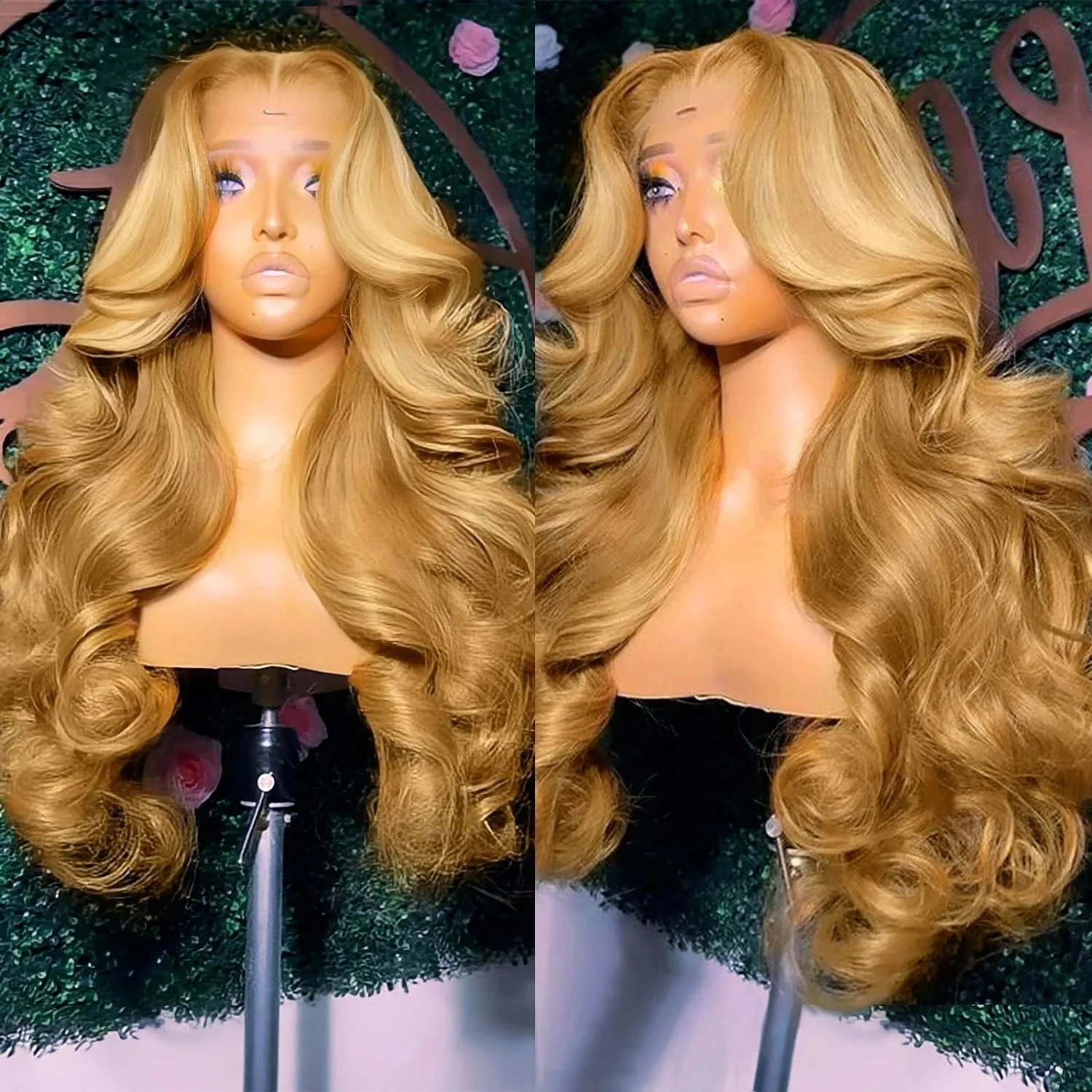 

27# Body Wave 30 36 Inch Honey Blonde Color 13x6 HD Lace Front Wigs Human Hair 250% Density Raw Virgin 13x4 Lace Frontal Wig