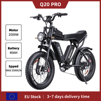 Ridstar Q20 Pro Electric Bike 2000W Dual Motor 52V40AH Battery Dual Hydraulic Disc Brake 20*4.0 Fat Tire Electric Bike