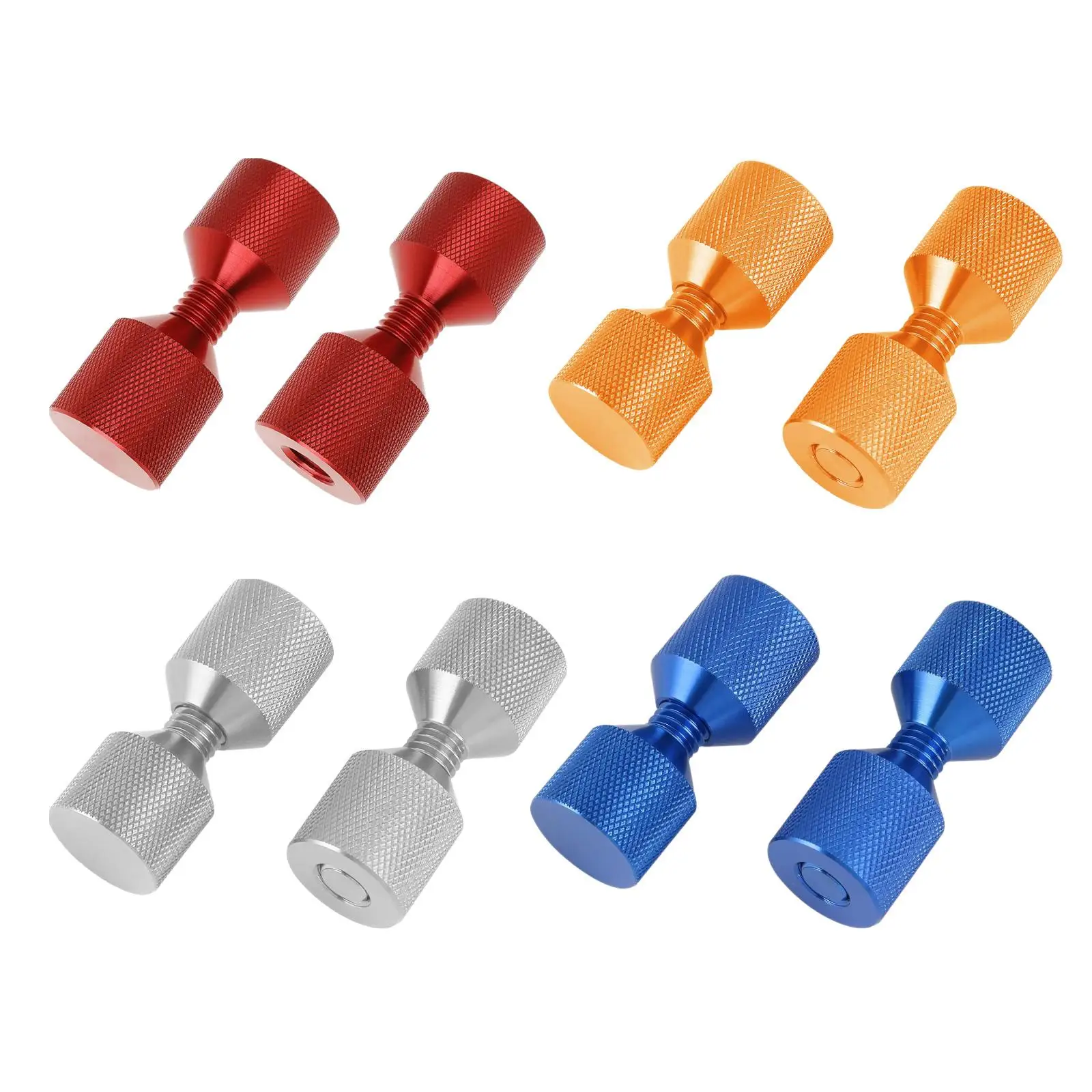 Juego de pasadores de aluminio para alineación, accesorios prácticos y resistentes al desgaste, portátiles, 2 piezas, 1-1/8 pulgadas