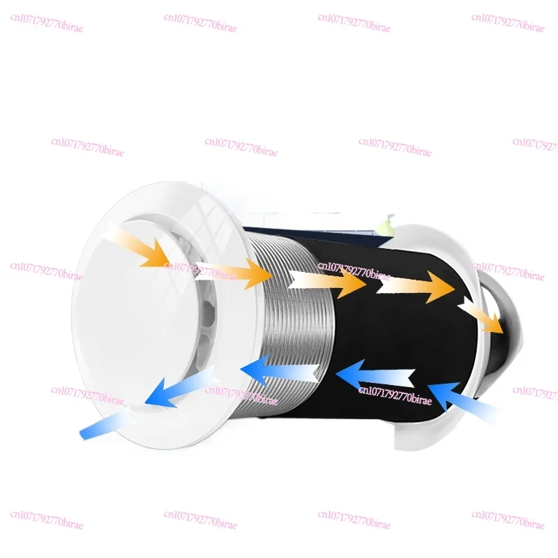 Wall-mounted Fresh Fan Two-way Through-wall Integrated Purifier System Light Sound Smoke Exhaust Ventilation Fan