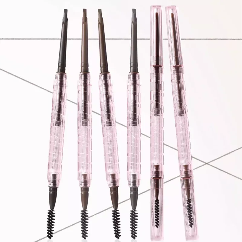 FLORTTE Zestawy do makijażu 4 sztuki kredki do brwi z małym nożyczkami do przycinania brwi Naturalny trymer do brwi