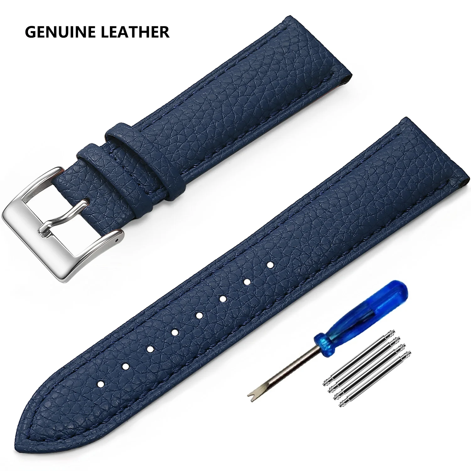 Genuine Leather Watch Band, Multiple Sizes