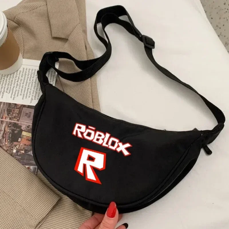 

Robloxs Anime Cartoon Cute Printed Nylon Crossbody Bag, Women's Bag, Dumpling Bags, Lightweight and Simple Commuting Bags