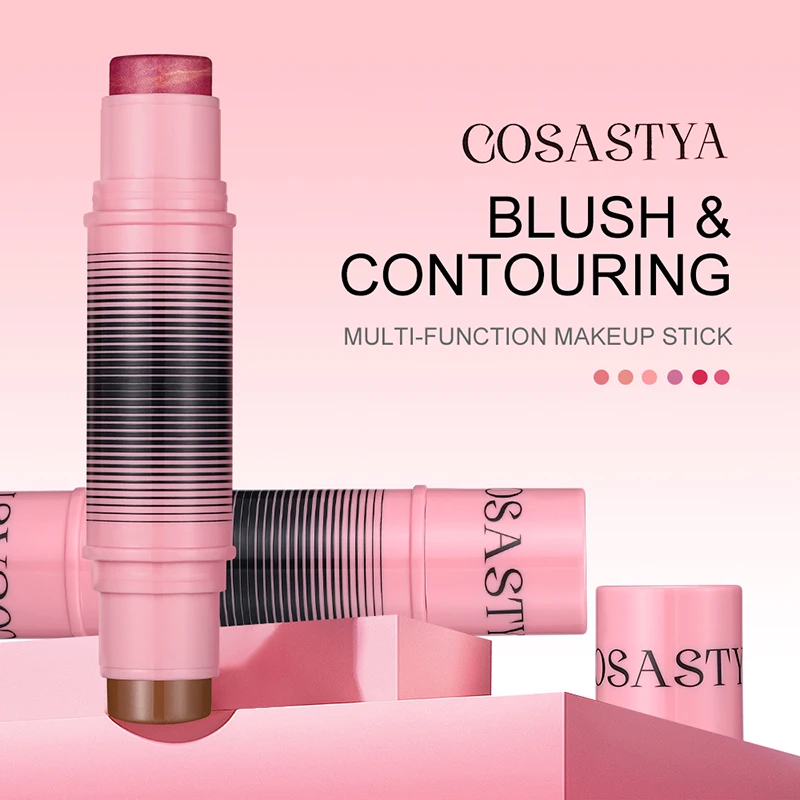 Blush and contour multi-purpose stick. Simplify your daily makeup routine. Each duo of powder blushes will enhance your look