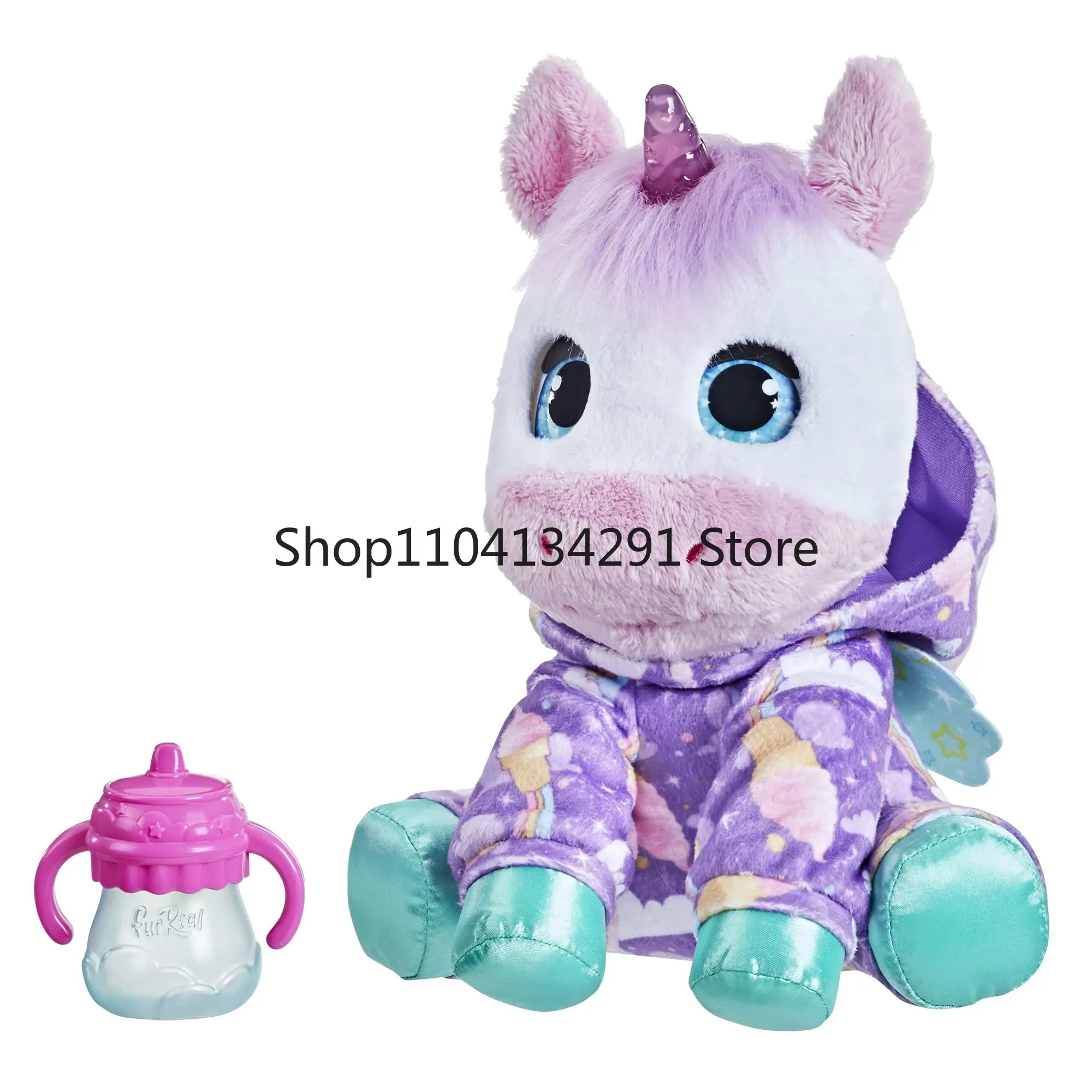 Originale FurReal Sweet Jammiecorn Unicorn Peluche interattivo Giocattolo illuminato con oltre 30 suoni e reattizioni Unicorno Morbido giocattolo carino