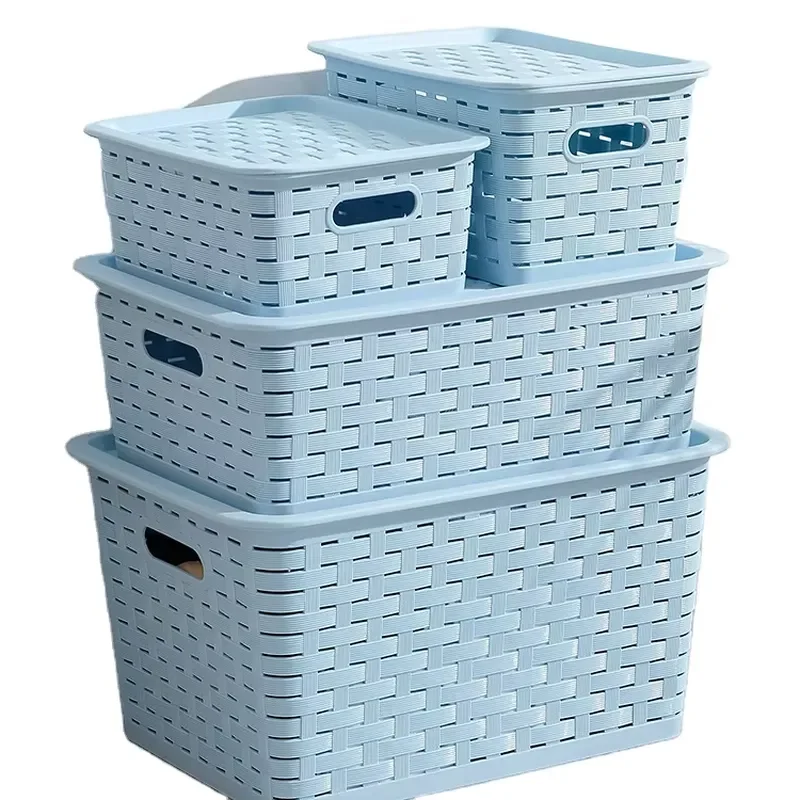 Multifunctional Fashion Storage Basket for Home Clothing and Toys Plastic Organizer Bin