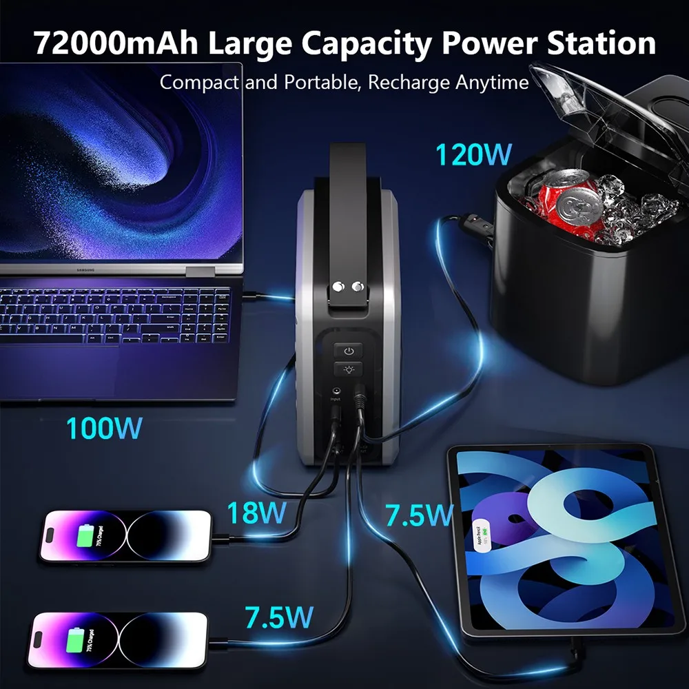 NEWSMY P720 Estación de energía portátil 268W con batería LiFePO4 - imagen 2