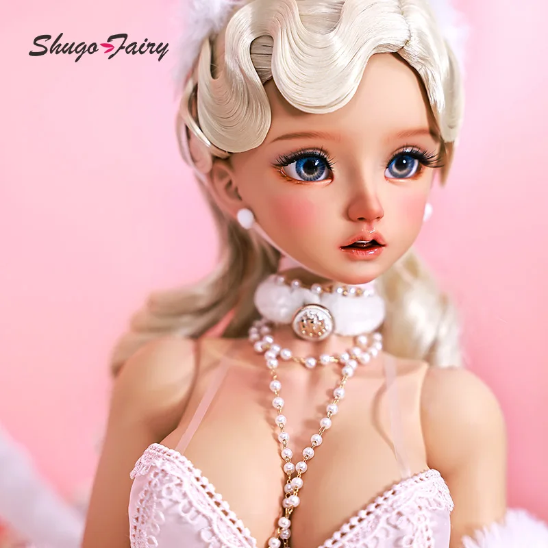 BJD Nata Vintage Collection Toy for Girl Pink SecExamen Lace, Goddess Toy for Girl Attractive Home Gown, 1/3 BJD Full set — zdjęcie 3