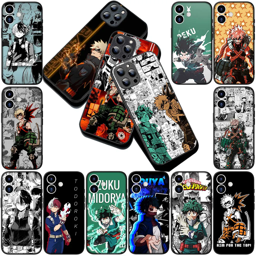 Чехол My Hero Academia Deku Bakugou Katsuki для Samsung Galaxy A35 A36 A55 A26 A05 A06 A14 A50 A51 A53 A54 A70 A13 A23 Cover