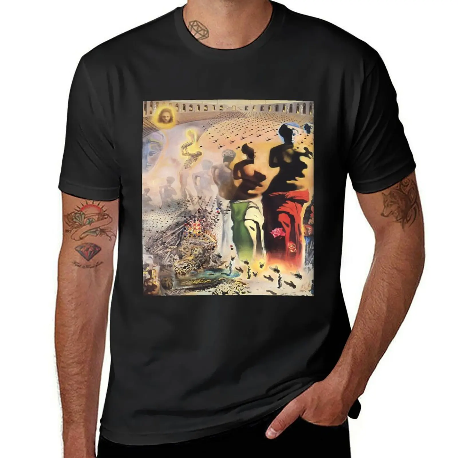 

The Hallucinogenic Toreador-Salvador Dali T-Shirt anime hippie clothes summer tops boys whites Men's cotton t-shirt