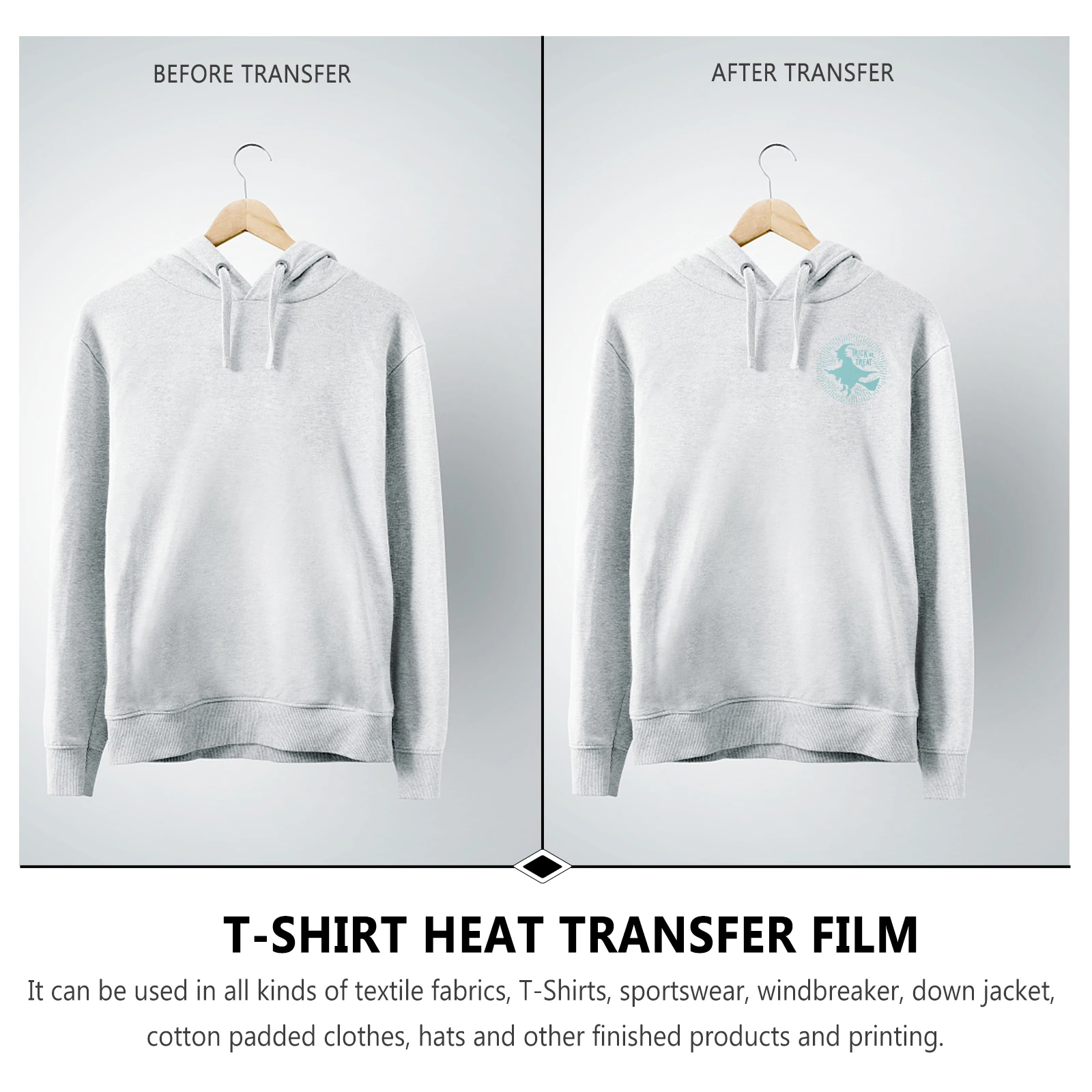 

6 Sheets Vinyl DIY Clothes Lettering Film for Clothing Heat Transfer Film Clothing Printing Pu Fabric Membrane Transfer