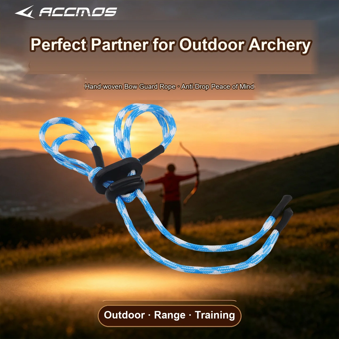 Adjustable Archery Fingerguard for Recurve Bow Wristrope Protective Gear Slings