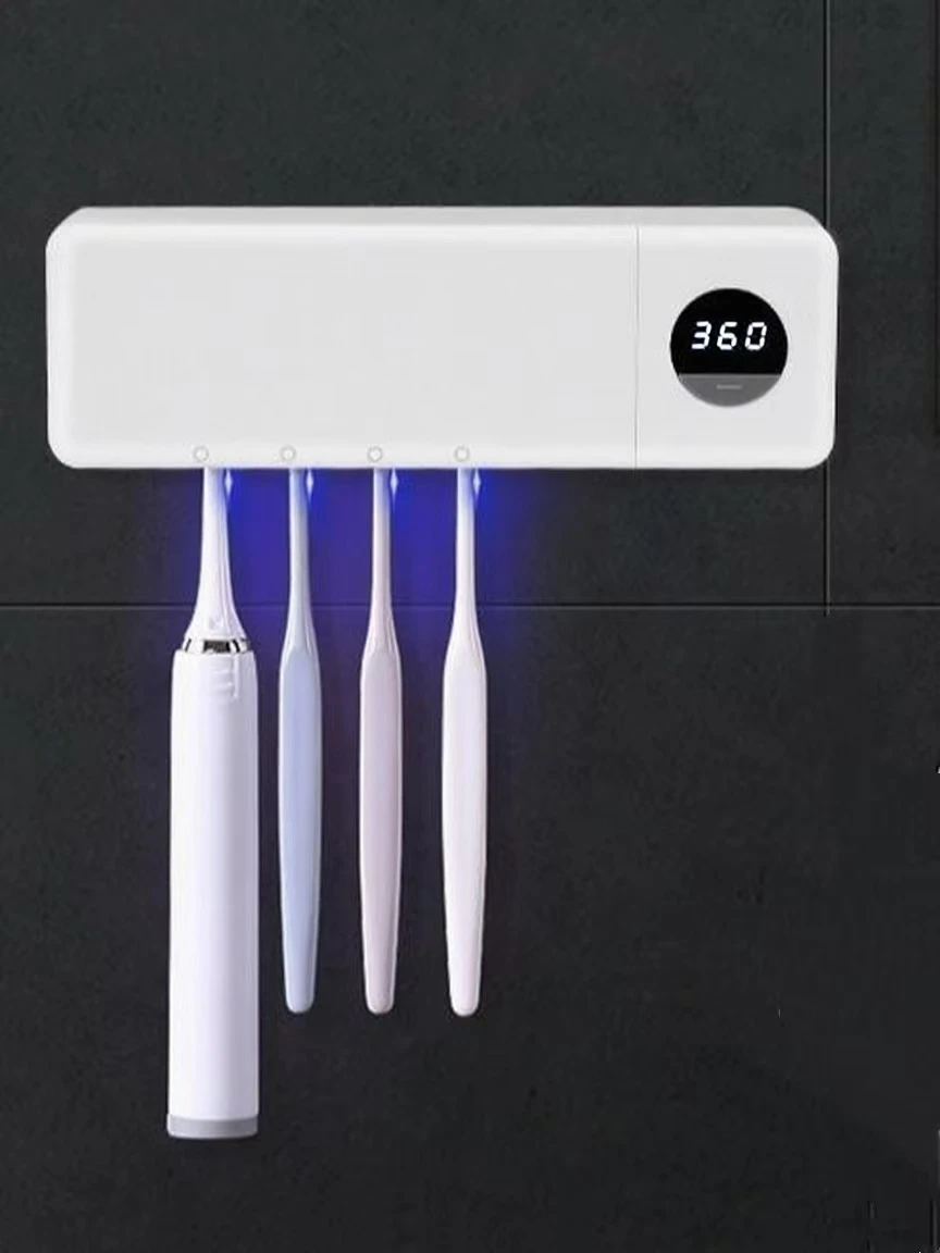 household-bathroom-toothbrush-sterilizer-usb-charging-intelligent-digital-display-uv-sterilization-toothbrush-storage-rack