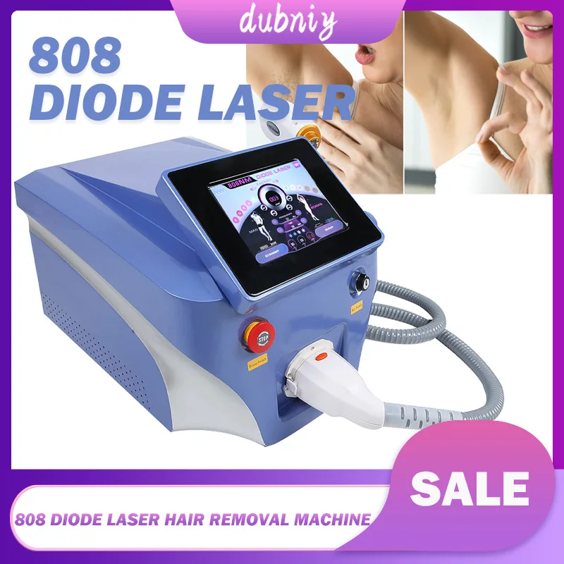 Portable wavelengths: 755nm/ 808nm/ 1064nm Diode Laser Hair Removal Machine Cooling Head Painless Laser Epilator