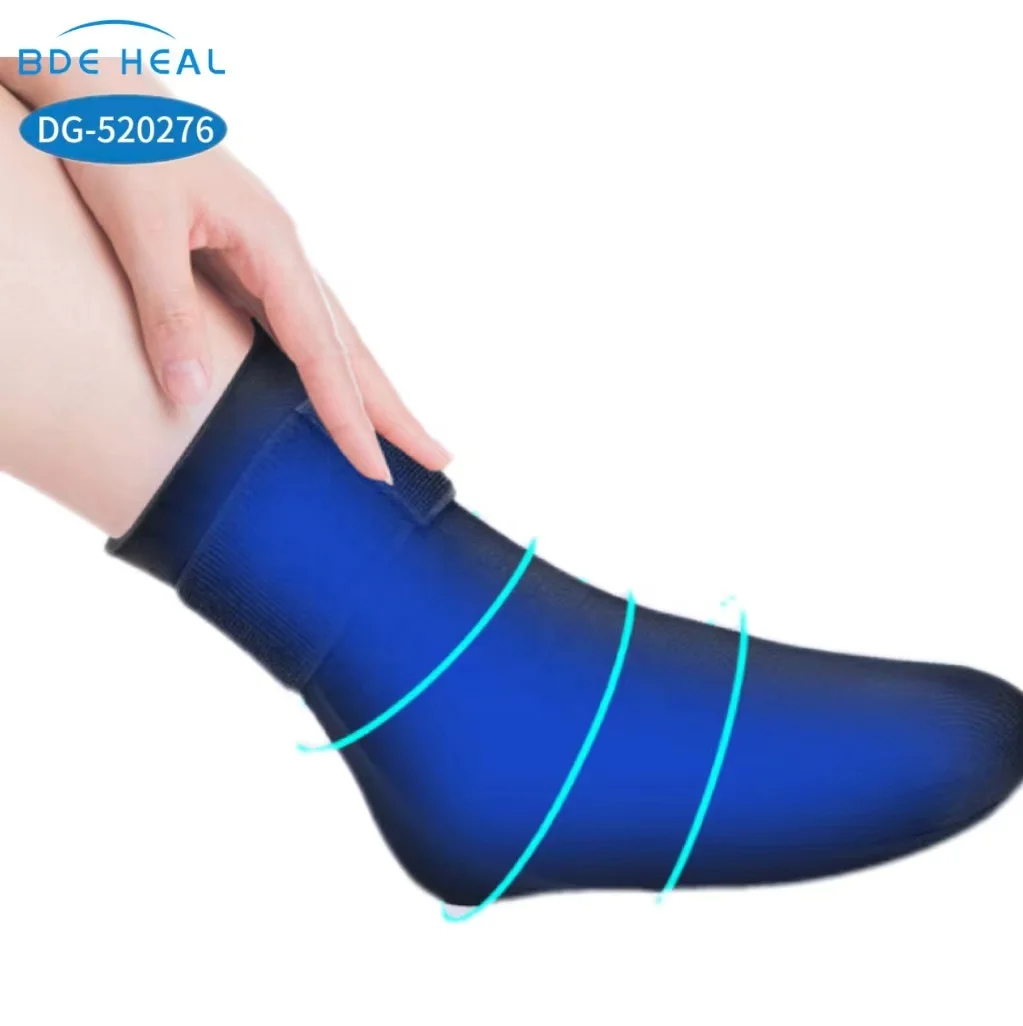 Therapy Sock for Injury Instant Pain Relief Achilles Tendonitis Plantar  Reusable Gel Ankle Foot Ice Pack Wrap Hot Cold