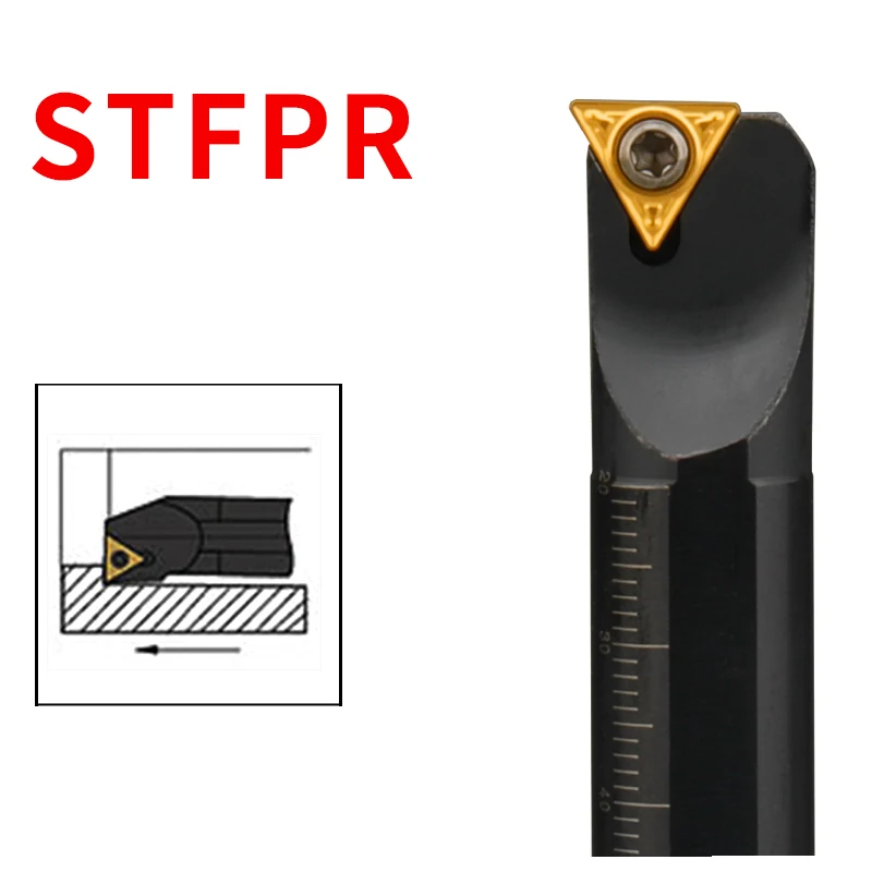 

S10K-STFPR11 S12M-STFPR11 S16Q-STFPL11 S20R-STFPR11 Винт с ЧПУ Треугольный токарный станок с внутренним отверстием 90 градусов Твердосплавное лезвие TPMT