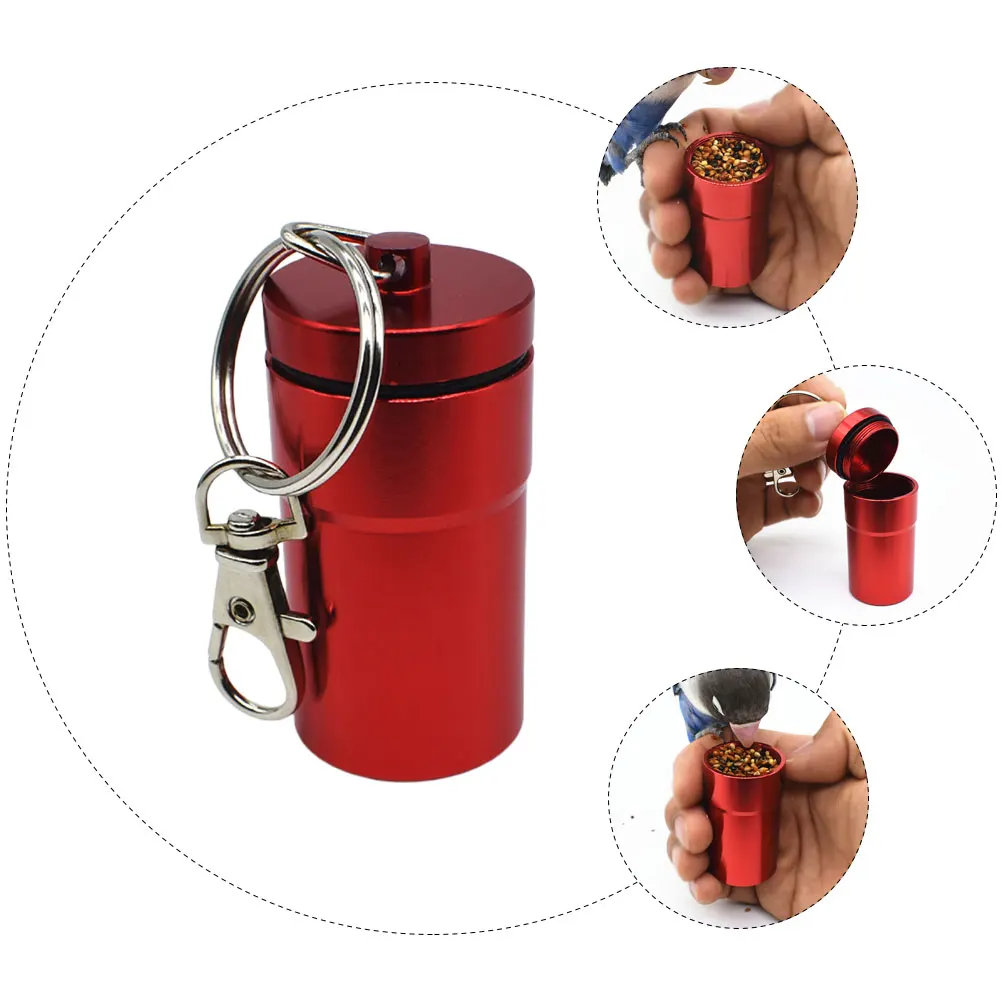 

Portable Bird Training Feeder Durable Aluminum Material Hanging Design For Small Birds Daily Training Reward Snack Pet Feeding