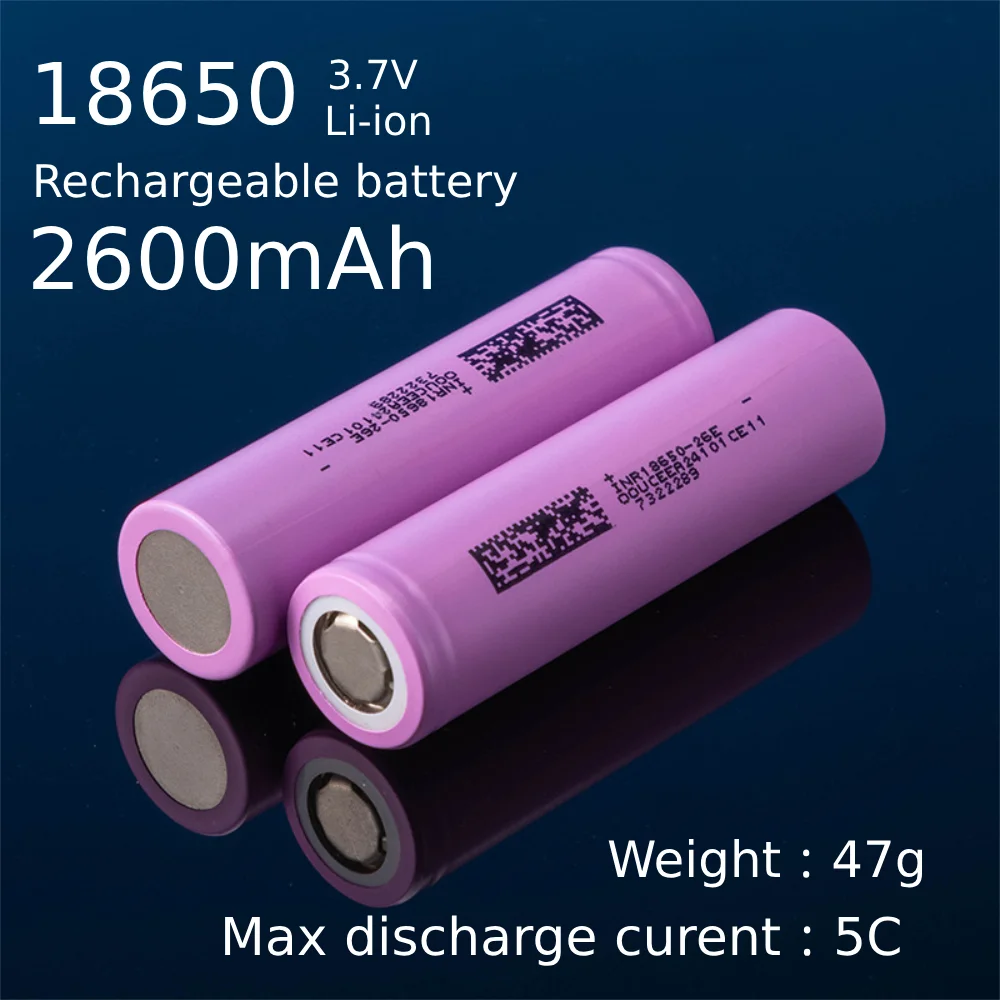 

18650 Lithium Battery akku 3.7V 2000mAh to 3500mAh Rechargeable Li-ion Batteries High Current 10A~30A Discharge Power Cell