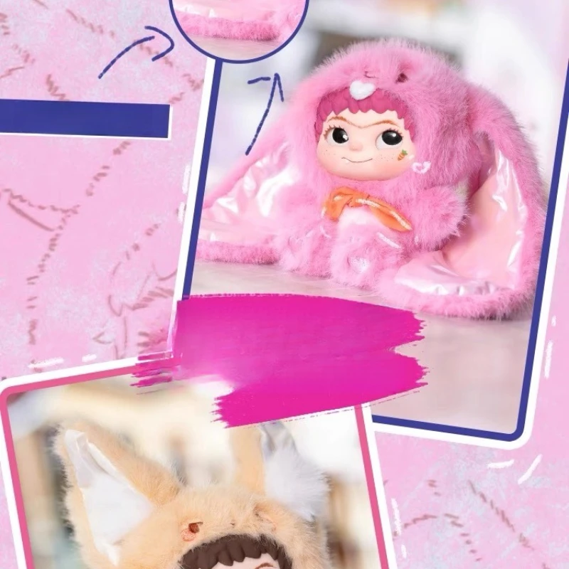 

Пятно WAKUKU лиса второго поколения, лиса, кролик, плюшевая глухая коробка, кукла ручной работы, фигурка, кукла-орнамент