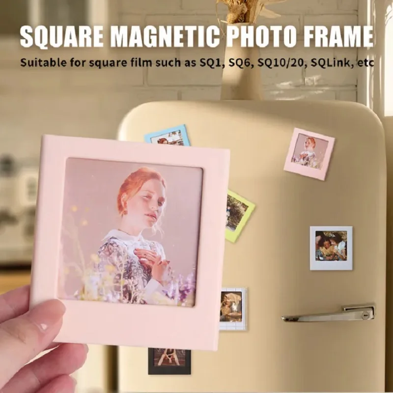 1/6/12 قطعة إطارات صور مغناطيسية مناسبة لكاميرا Fujifilm Instax Square SQ1 SQ6 SQ10 SQ40 وطابعة وصلة SQ وصورة مربعة