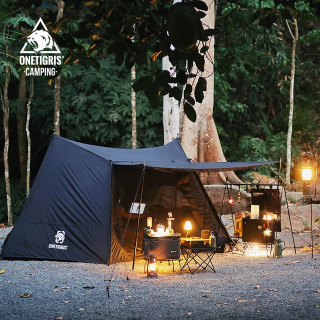 OneTigris NEBULA Camping Tent Black Tigris Series SOLO Backpacking Shelter  for Bushcrafters & Survivalists Hunting Hiking - AliExpress