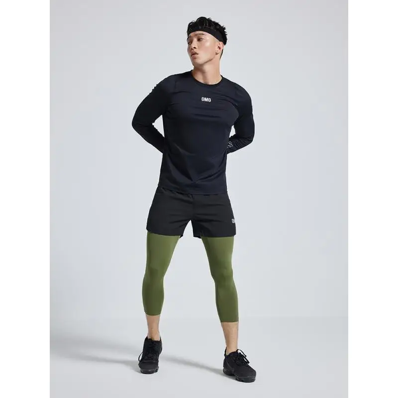 Quick-Drying Long-Sleeve T-Shirt for Sports Fitness Moisture-Wicking Comfortable Running Training Top