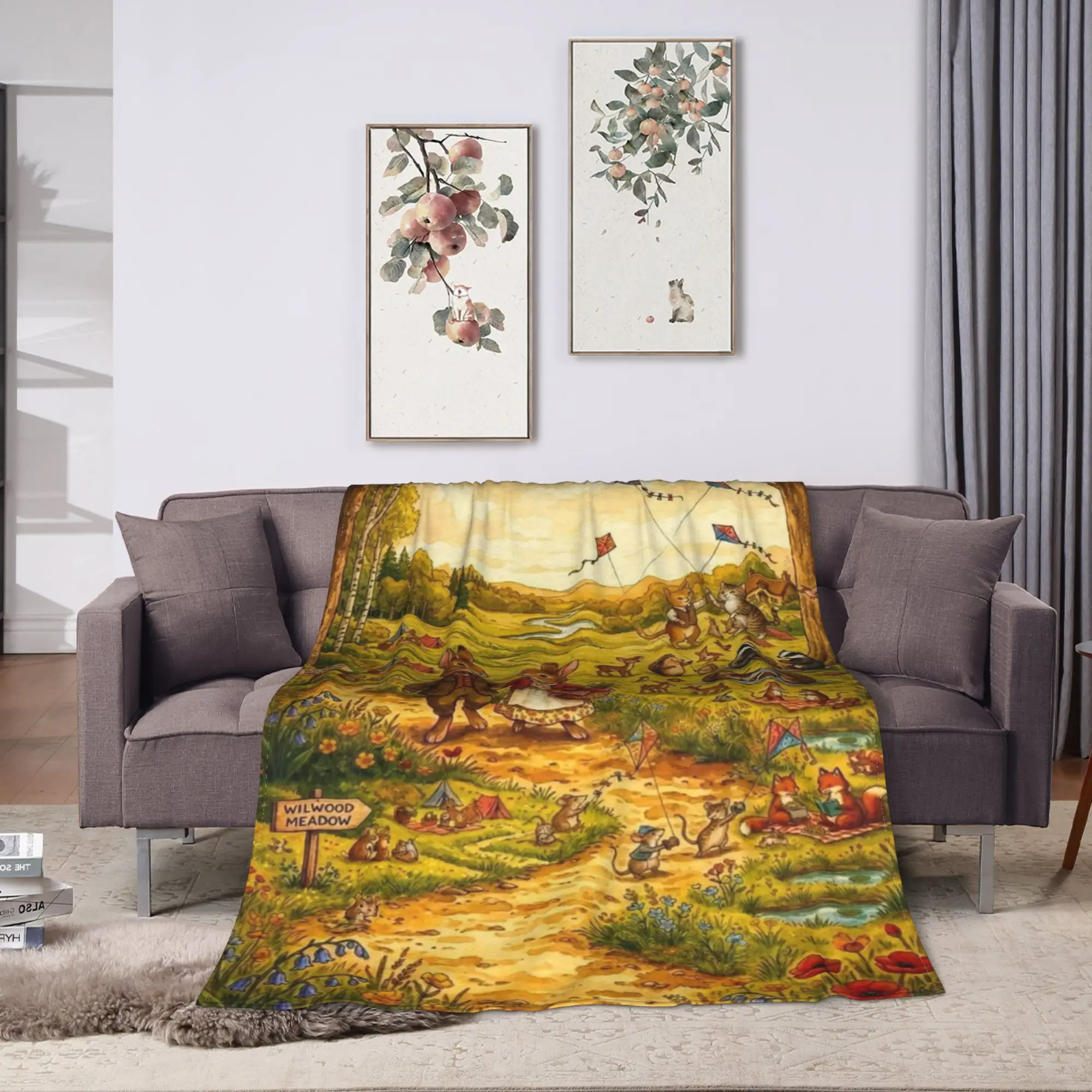 P-Petered R-Rabbits Plush Blankets Girls Boys  Flannel Bedding Throws For Couch Bed Warm Soft Custom Quality Bedspread Gift